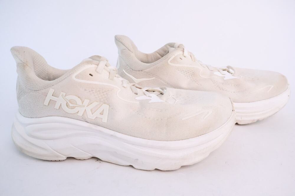 Hoka One One Clifton 10 Women's White/White Sz 7D Wide 1162050 WWH #151